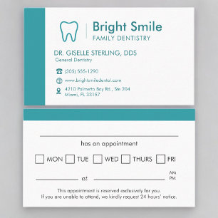 Rappel de rendez-vous professionnel en dentisterie