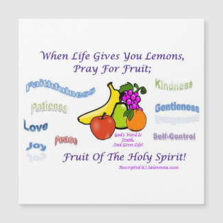 Rappel doux des fruits de l'Esprit Saint