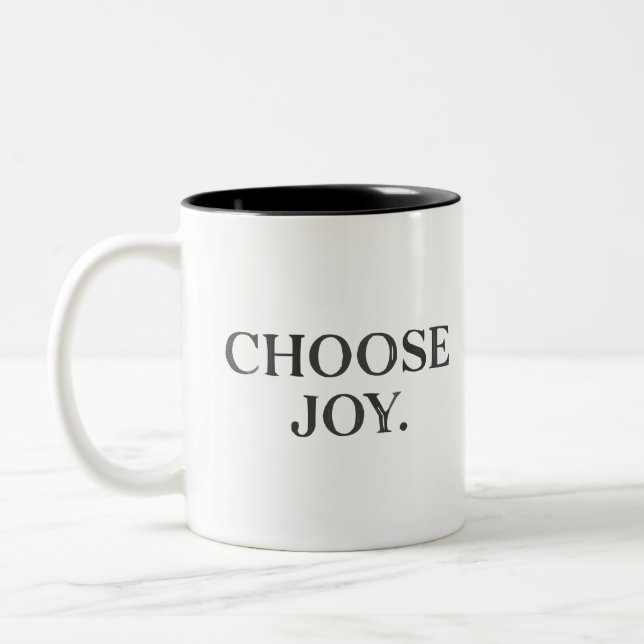 Rappel quotidien "Choose Joy" Classic Design Mug (Gauche)
