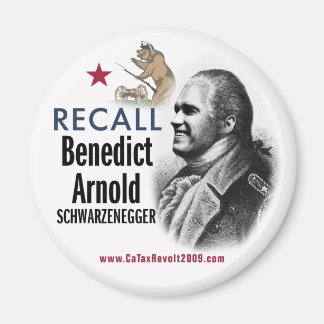 Rappeler Benedict Arnold Schwarzenegger Magnet