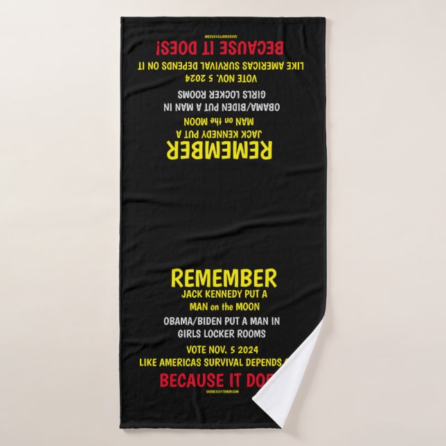 RAPPELEZ-VOUS DE VOTER (Serviette de bain)