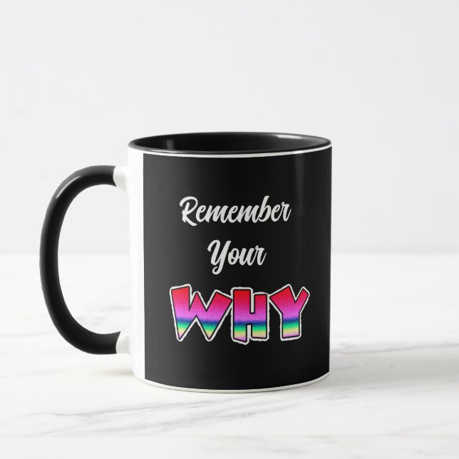 Rappelez-vous pourquoi | Mug d'inspiration (Gauche)
