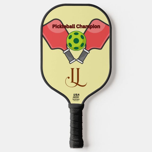 Raquette Championne de Pickleball  (Recto)