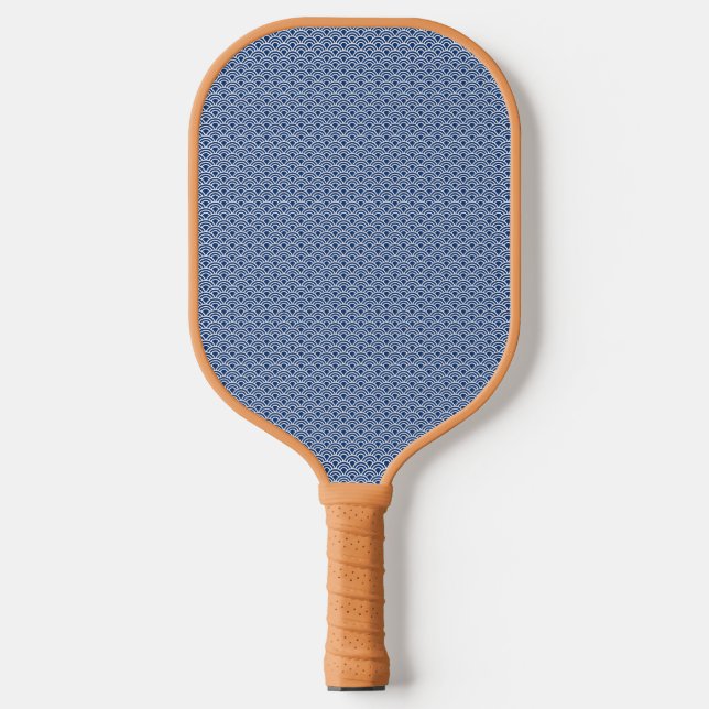 RAQUETTE DE PICKLEBALL 藍色の波小紋 (Recto)