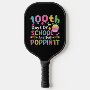 Raquette De Pickleball 100 Jours D'École Et Toujours Poppin' Girl