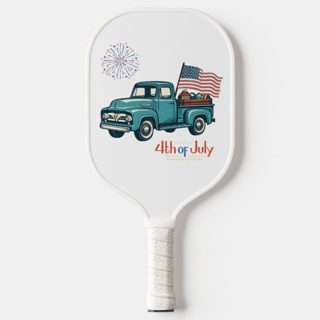 Raquette De Pickleball 4 juillet rustique/vintage (Recto)