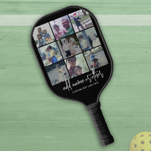 Raquette De Pickleball 9 Collage photo - Noir - Script tendance blanc