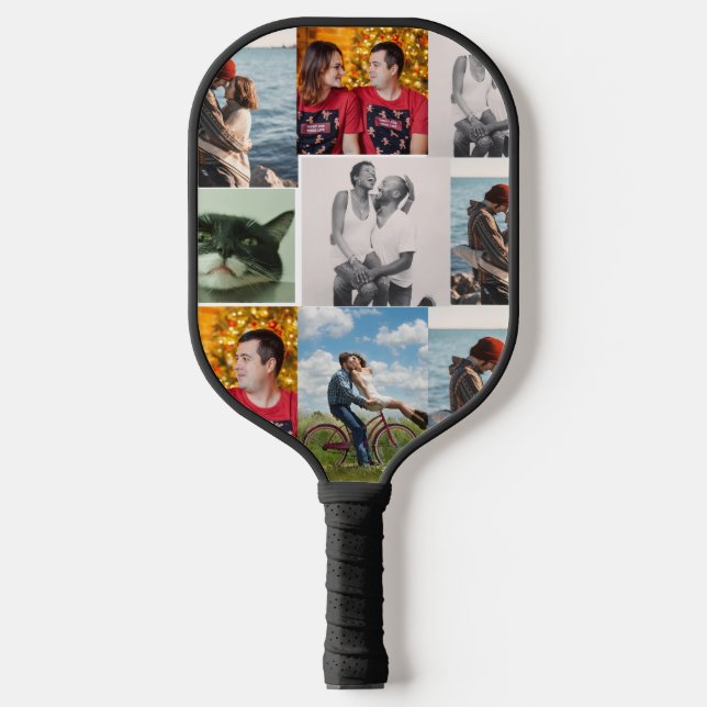 Raquette De Pickleball 9 Family Photo Personalized Collage (Recto)