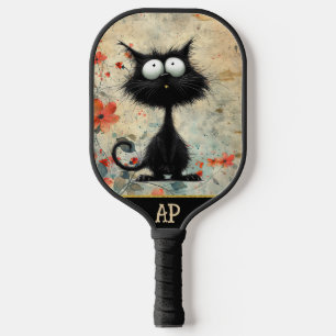 Raquette De Pickleball *~* 9 Whimsical Quirky Cat AP68 Floral