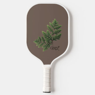 Raquette de pickleball à monogramme de nature rust