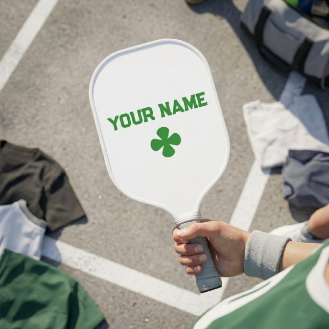 Raquette de Pickleball à Monogramme de Nom de Spor (Créateur téléchargé)