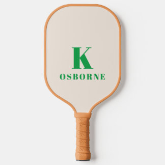 Raquette de Pickleball à Monogramme Moderne Vérifi