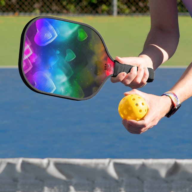 Raquette de Pickleball à motif de cœur (Créateur téléchargé)