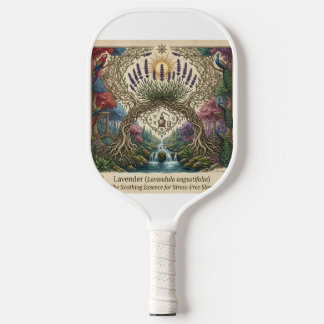 Raquette de Pickleball à Motif Floral Artistique P