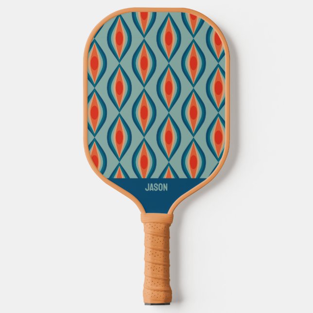 Raquette de Pickleball à Motif Rétro Cool (Recto)