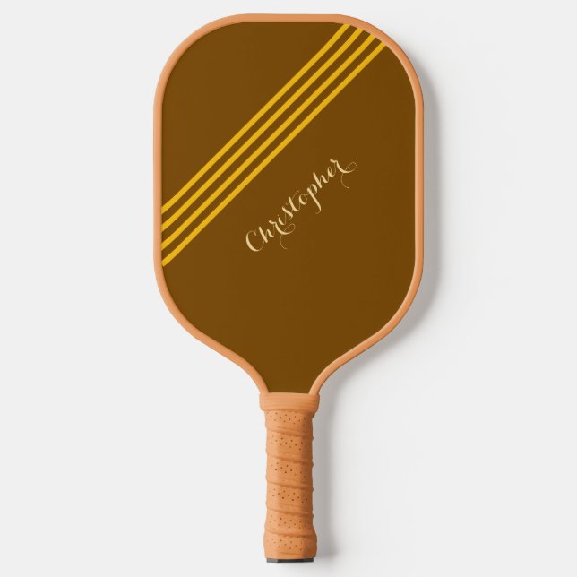 Raquette de pickleball à nom personnalisé minimal (Recto)