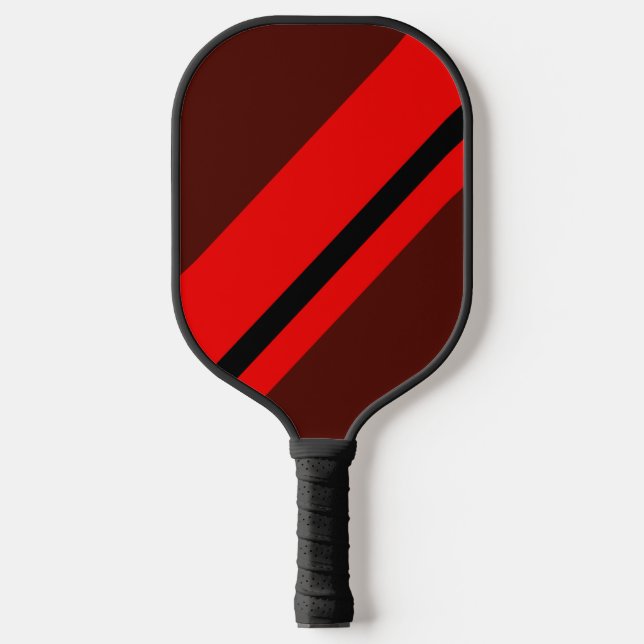 Raquette de Pickleball à rayures rustiques de cour (Recto)