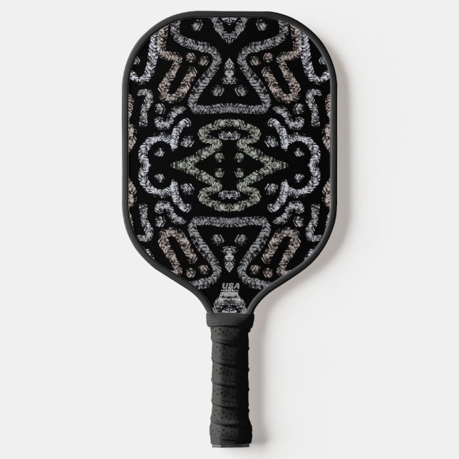 Raquette De Pickleball Abstract Arrow Grunge Pattern And Soft Pastels (Recto)