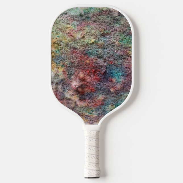 Raquette de Pickleball Abstraite Colorée (Recto)