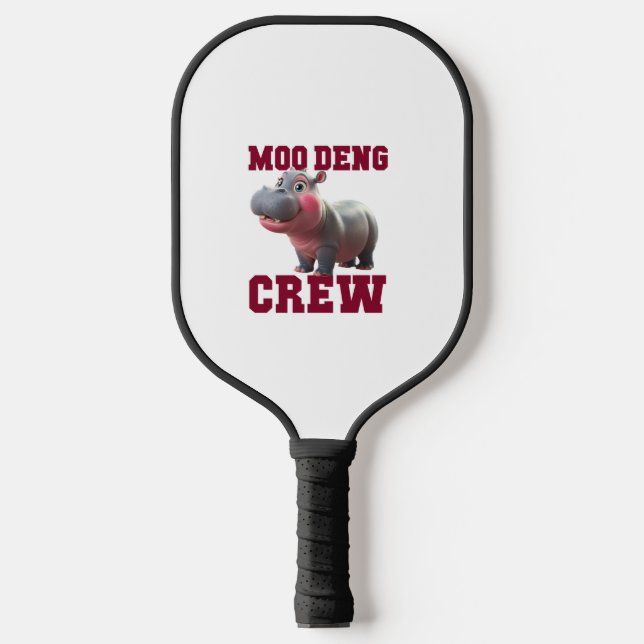 Raquette De Pickleball Adorable MOO DENG CREW Baby Hippo Squad Lady déjeu (Recto)