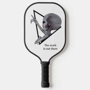 Raquette De Pickleball Alien gris, la vérité est là