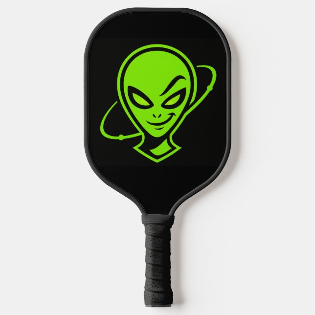 Raquette De Pickleball Alien Vert Bonne Chance (Recto)