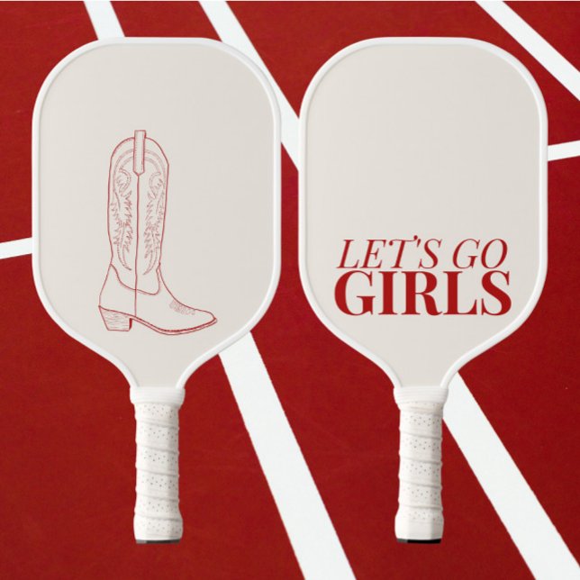 Raquette De Pickleball Allons les filles cowgirls Pickleball Paddle (Créateur téléchargé)