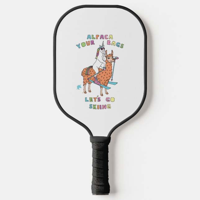 Raquette De Pickleball Alpaca Vos Sacs Allez Skier Unicorn (Recto)