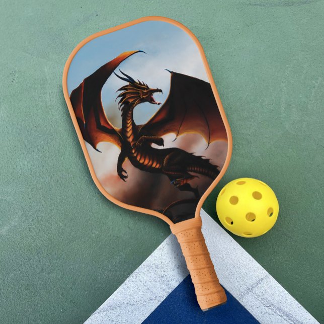 Raquette De Pickleball Amber Dragon imaginaire (Créateur téléchargé)
