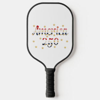 Raquette De Pickleball America 250 red white blue gold Pickleball Paddle
