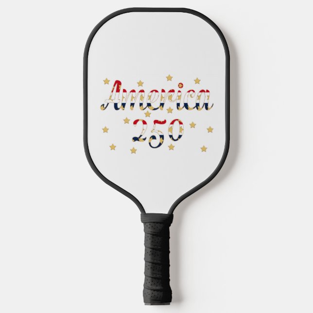 Raquette De Pickleball America 250 red white blue gold Pickleball Paddle (Recto)