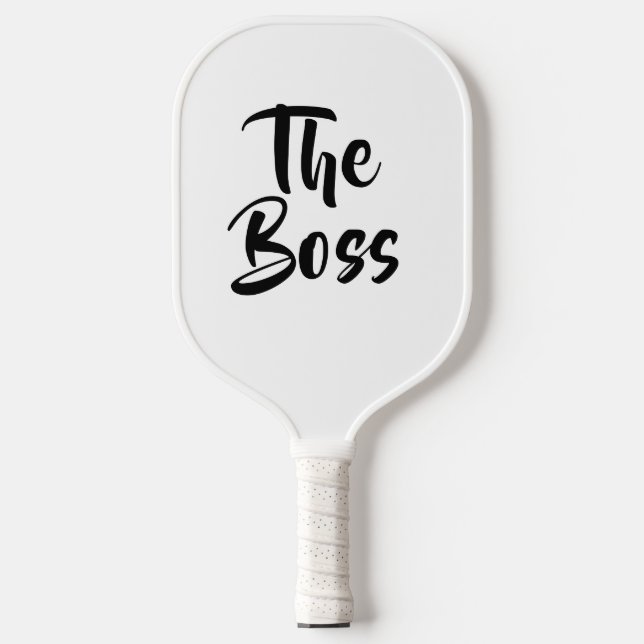 RAQUETTE DE PICKLEBALL AMUSANT, LE BOSS (Recto)