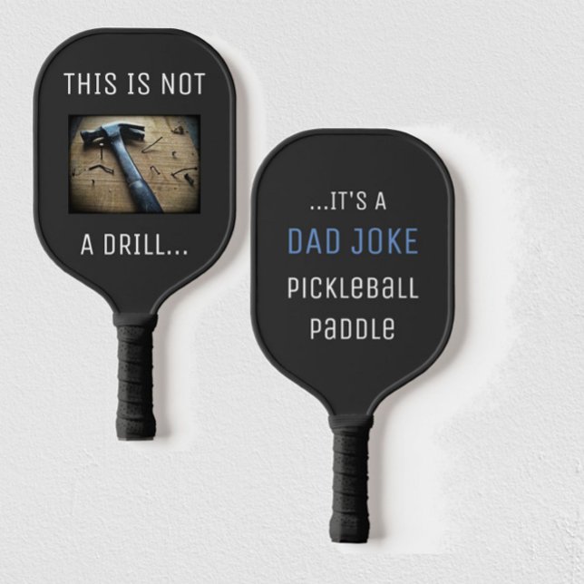 Raquette De Pickleball Amusant papa plaisante "This is not a Drill" Pun (Dad joke fun for your fun pickleball dad!)