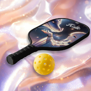 Raquette De Pickleball Anime Girl et son dragon Mystique