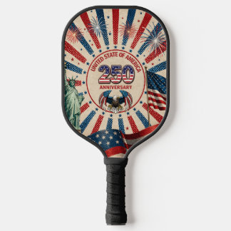 Raquette de Pickleball Anniversaire 250 États-Unis