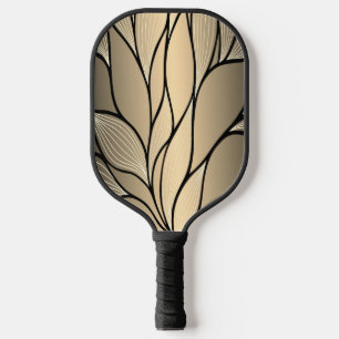 Raquette De Pickleball Antique Gold Creative Leave Motif