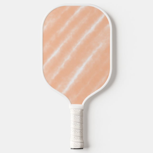 Raquette De Pickleball Aquarelle couleur Fuzz Peach Motif Abstrait (Recto)