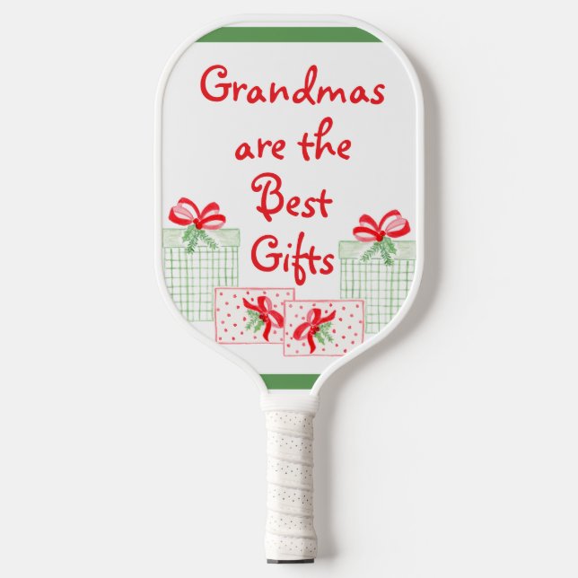 Raquette De Pickleball Aquarelle vacances PERSONNALISER grand-mère (Recto)