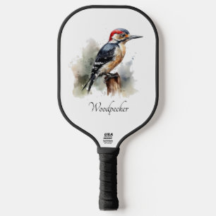 Raquette De Pickleball Aquarelle Woodland Pic, coutume