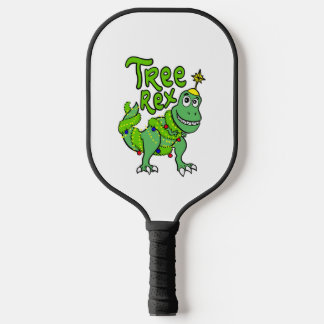 Raquette De Pickleball Arbre Rex Dinosaur Tyrannosaurus T Rex Gi de Noël