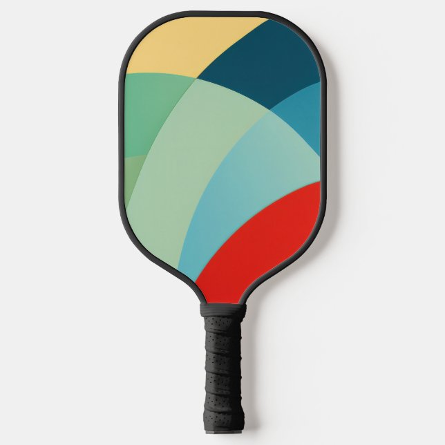 Raquette De Pickleball Arcade de formes aux couleurs vives (Recto)