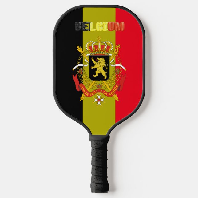 Raquette De Pickleball Armoiries de la Belgique (Recto)
