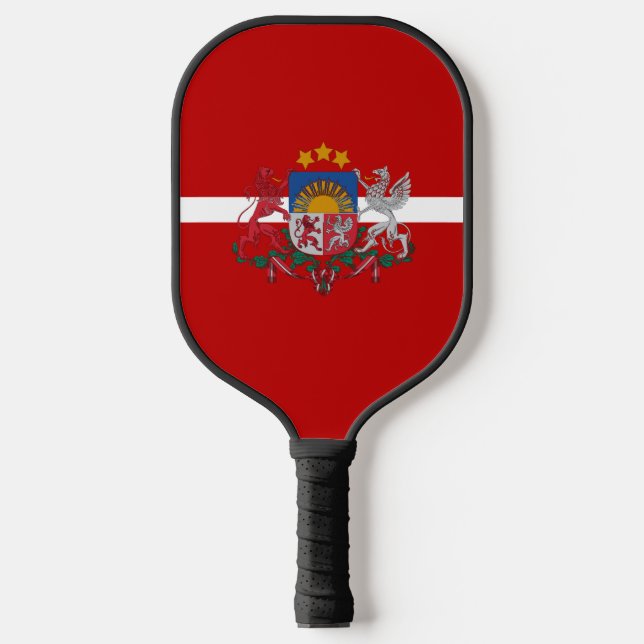 Raquette De Pickleball Armoiries de Lettonie (Recto)
