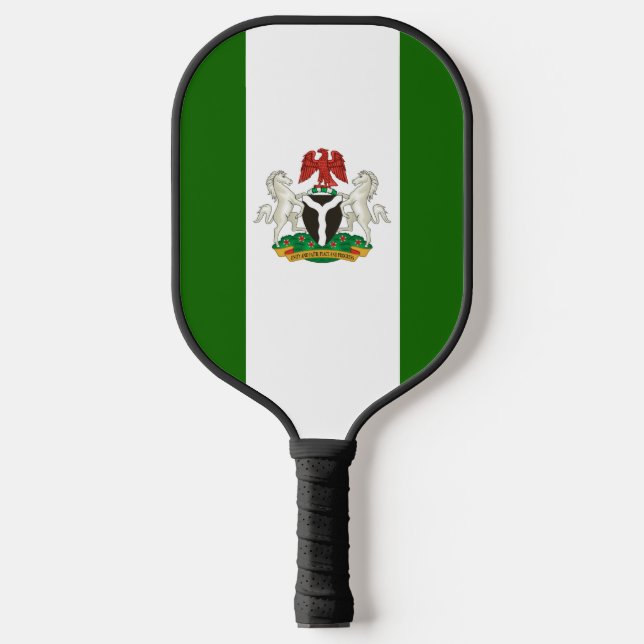Raquette De Pickleball Armoiries du Nigeria (Recto)