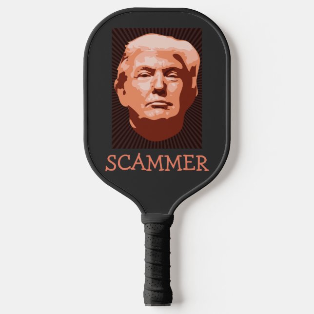 Raquette de PickleBall Arnaqueur Trump (Recto)
