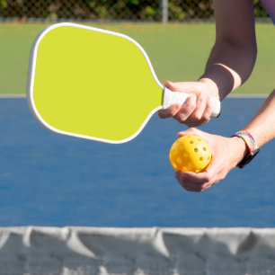 Raquette De Pickleball Arrière - plan jaune plat - Texture de retour à l'