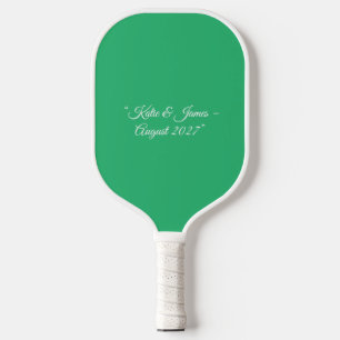 Raquette De Pickleball Arrière - plan vert à la menthe plate - Design Mar