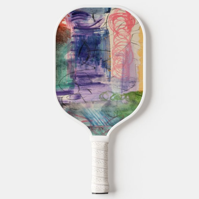Raquette de Pickleball Art Abstrait (Recto)