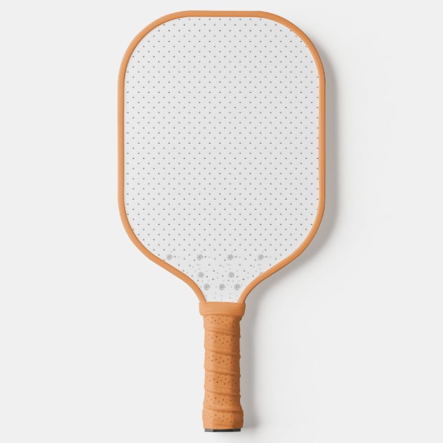 Raquette De Pickleball Art de ligne, Lilac blanc (Recto)