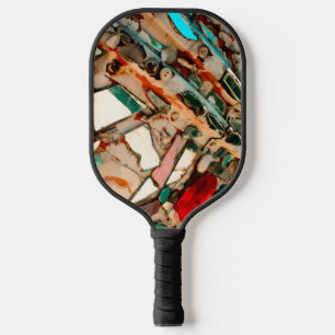 Raquette De Pickleball Art de mosaïque coloré